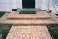 East Marion Brick Porch and Sidewalk