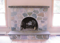 Orient Stone Fireplace