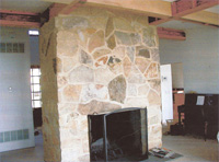 Greenport Stone Fireplace